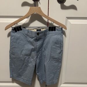 J. Crew Men's Light Blue Flat Front Shorts